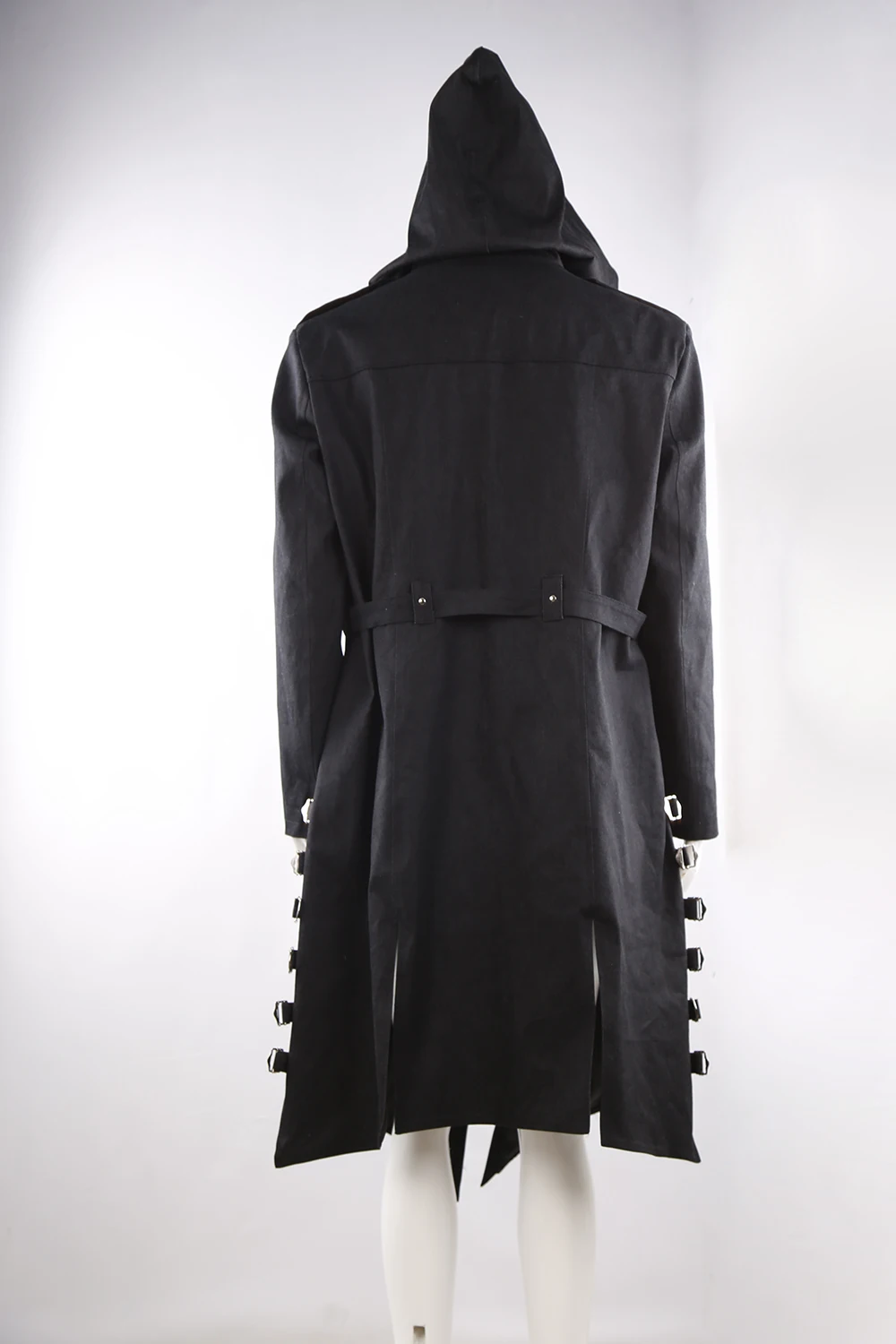  Game Playerunknown's Battlegrounds PUBG Hoodie Trench Cosplay Costume Black Denim Coat Embroidery B