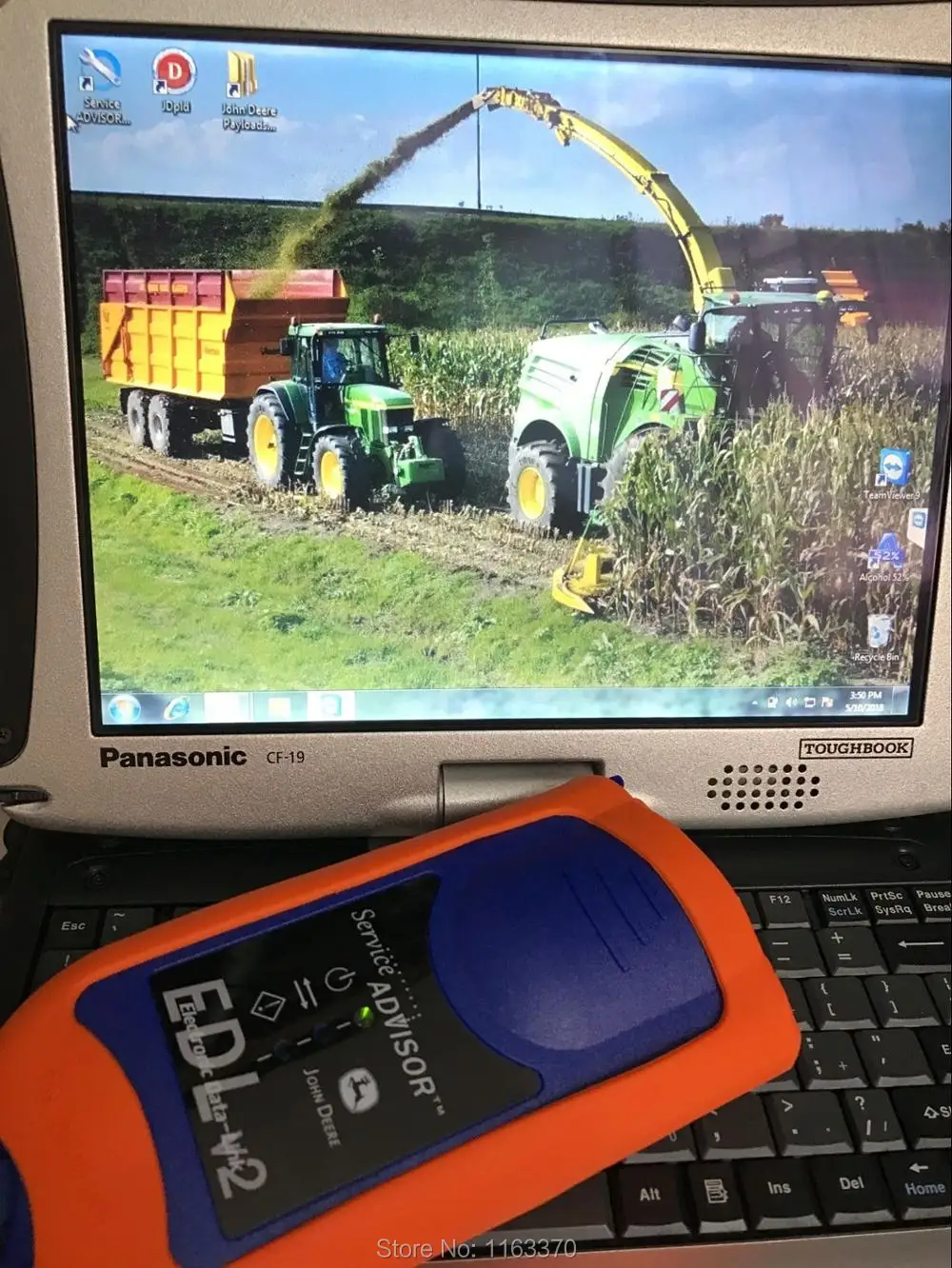 CF19 ноутбук установлен Джон де Serivce Advisor 4 2 AG + CF 2016 программы с JD диагностический