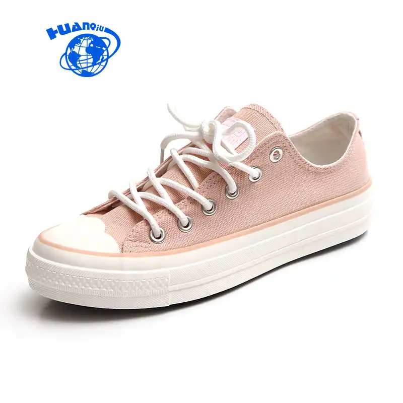 ladies pink canvas shoes