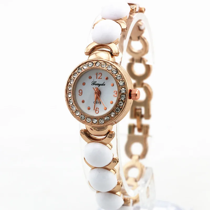 

Free shipping! Promotion price!Copy ceramic lady quartz watches,Rhinestone deco case with gold plated,round ceramic beads band
