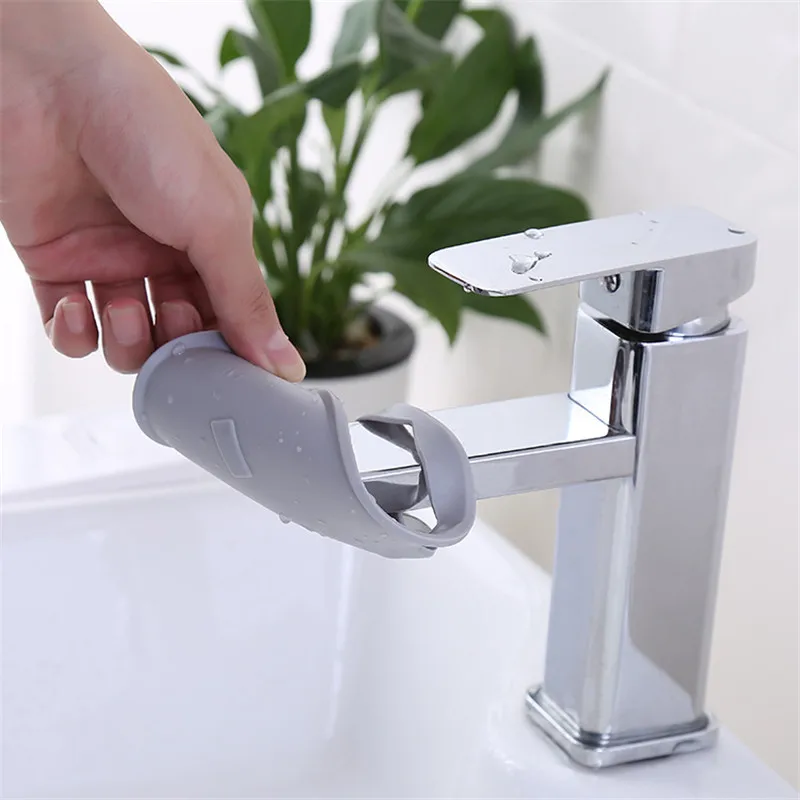 Silicone Cute Faucet Extenders Wash for Kids Children Hand Washing Bathroom Kitchen Water Tap Extension Bathroom Products