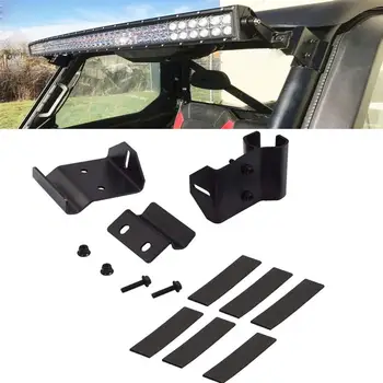 

No Need Drilling 50 inch LED Light Bar Upper Windshield Pro-fit Cage Brackets Fits Polaris Ranger 500 570 900 1000
