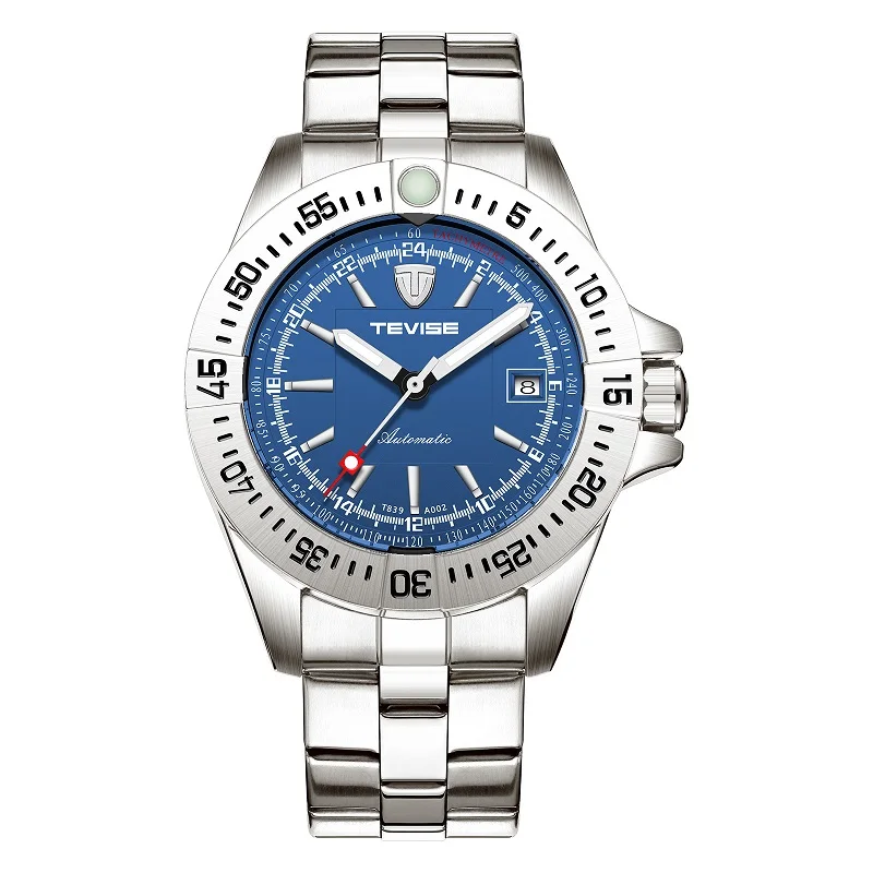 TEVISE Brand Watch Men T839A-002 Automatic Mechanical Watch Calendar Luminous Hands Waterproof Male Clock Business Wristwatch (10)