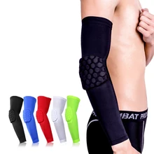 Сотовая повязка на руку локоть поддержка рукав дышащий футбол безопасность Спорт налокотник защитное Фиксирующее приспособление баскетбол рукав