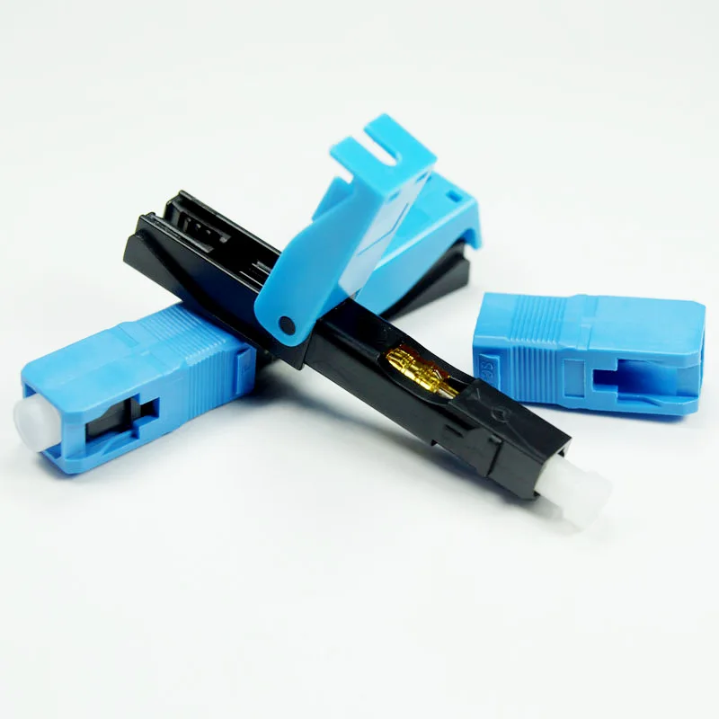 

100PCS Quick Connector FTTH SC UPC Optical fiber covered wire SC UPC FTTH Fiber Optic Fast Connector SC Connector