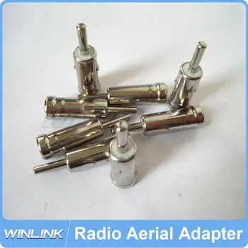 

10pcs Universal Car Antenna Aerial Adapter For Car Radio ISO FM Antenna Port Antenna Connector Plug Free Shipping