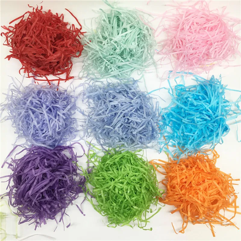 25g/bag Multi Shredded Crinkle Paper Raffia Paper Confetti DIY Dry