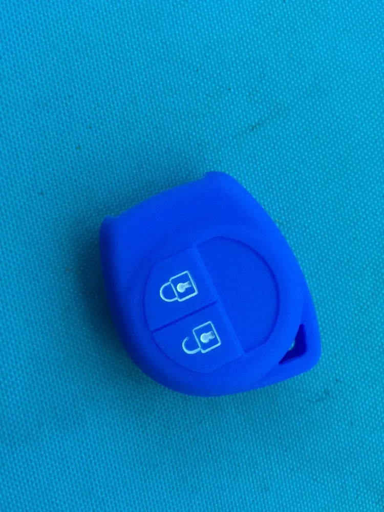 Key Case Cover Pusakieyy 1Pc New Replacement Soft Silicone Case Cover Holder For Suzuki Swift Grand VITARA IGNIS ALTO 2 Buttons Remote Key Fob Car Key Shell Flip Key Fob Shell