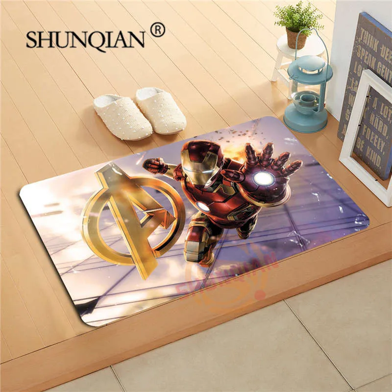 Iron Man Doormat Custom Your Mats Print slip-resistant Door Mat Floor Bedroom Living Room Rugs 40x60cm 50x80cm Iron Man Doormat Custom Your Mats Print slip-resistant Door Mat Floor Bedroom Living Room Rugs 40x60cm 50x80cm