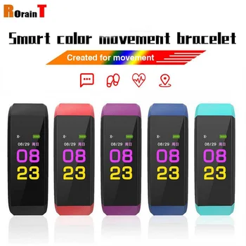 

RorainT Color Screen Smart Bracelet K4 115Plus Smart Bracelet Heart Rate Monitoring Bracelet Pedometer Bluetooth Motion