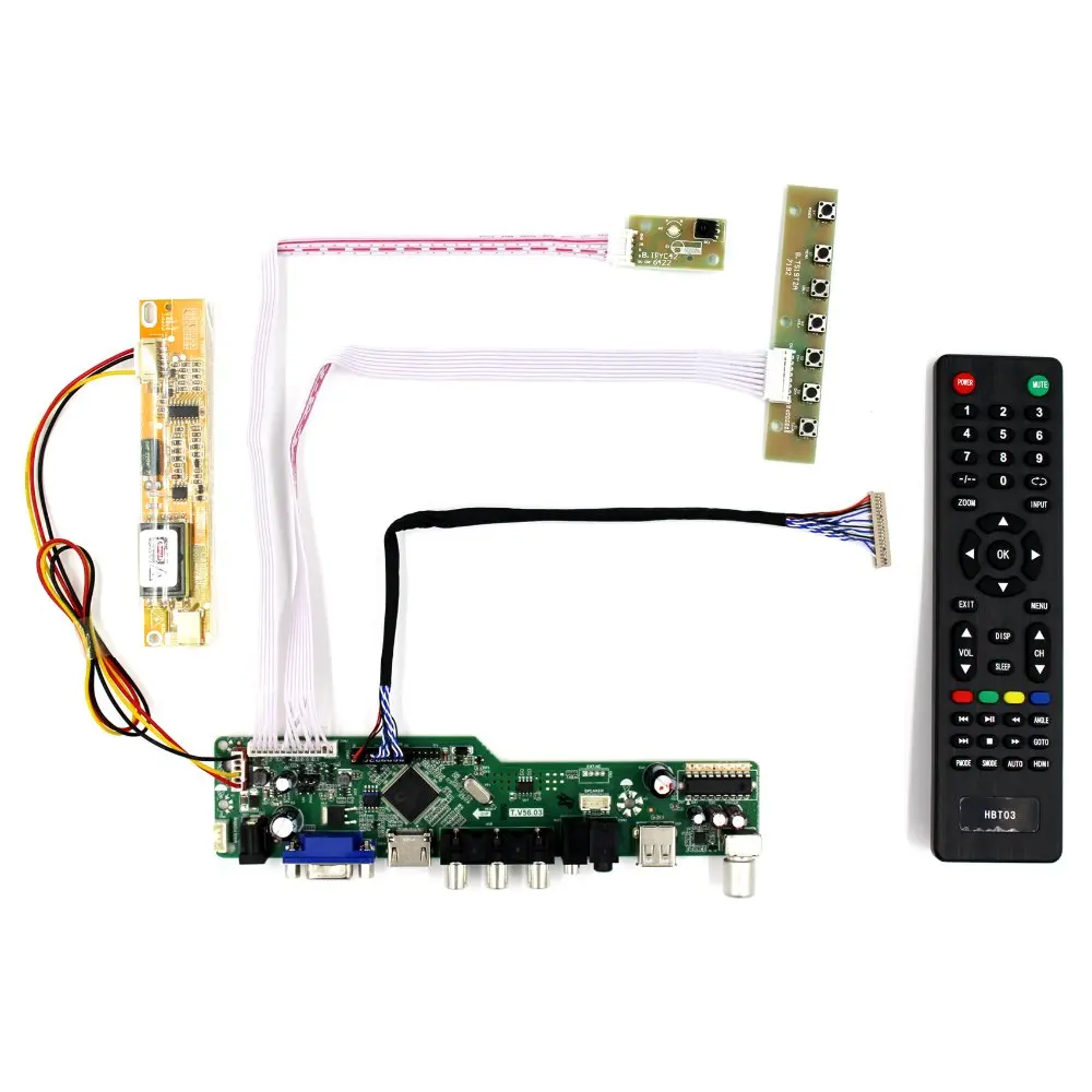  TV HDMI VGA AV USB Audio LCD Controller Board For 14.1