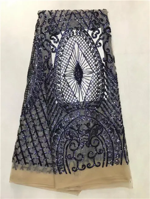 

African style French tulle lace 2017 high quality Lady party lace fabric African lace fabric with Sequins Nigeria lace