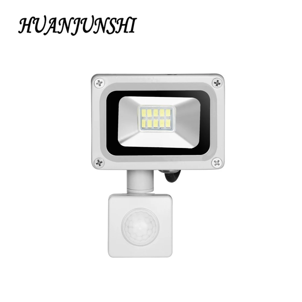 

New PIR LED Flood Light Motion Sensor Outdoor Lighting 10W Waterproof IP65 AC 200-240V Induction Sense Flood Lamp Garden Light