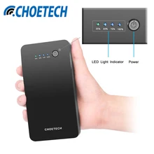 Choetech 20000 мАч высокое Ёмкость QC3.0 Мощность банк 9 В/2A двусторонней быстрой зарядки для Samsung S6 S7 S8 Xiaomi Mi5 LG G4 мобильного телефона