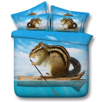 

Drifting mouse Digital print Bedding Set Quilt Cover Design Bed Set Bohemian a Mini Van Bedclothes 3pcs JF138