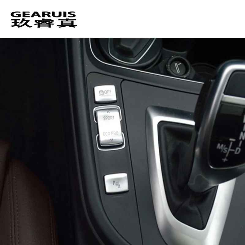 

Car Styling Central Handbrake Auto H Button Left side Decorative Cover Sticker Trim For BMW F30 F34 3/4 series GT Accessories