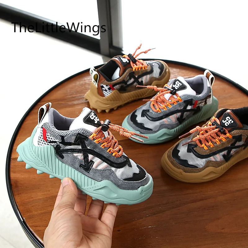 

Autumn 2019 New Kids'Shoes Girls Sports Magic Stick Boys Running Breathable Casual Shoes 4-15 Years Old genuine leather