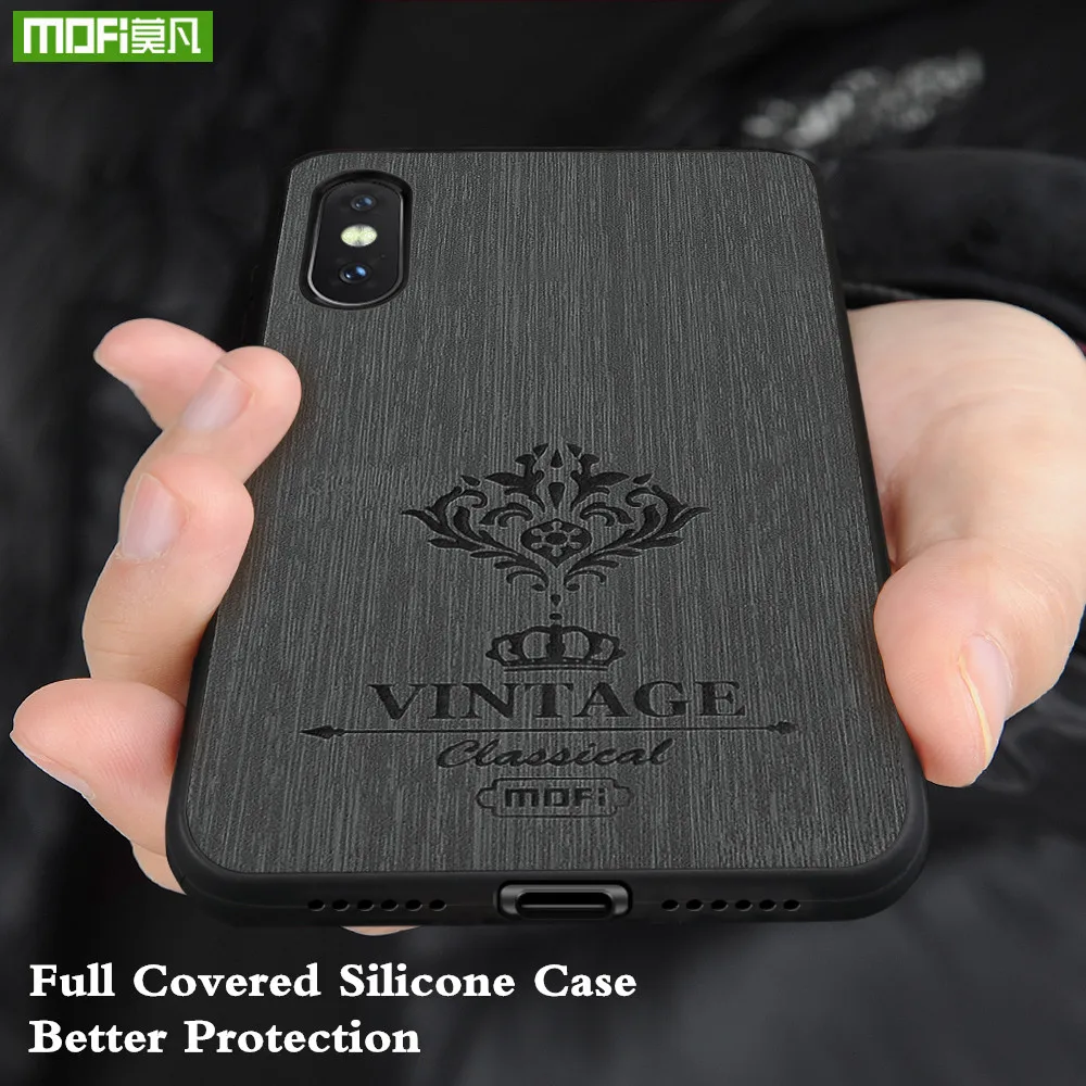 

MOFi Original Back Case for iPhone X Cover PU Leather for Apple iPhoneX Silicone Coque Housing 10 Durable PC