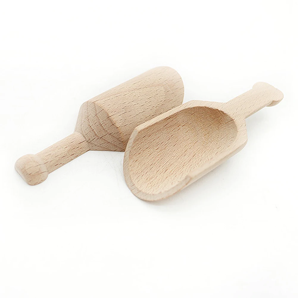 Мини бука деревянная чайная и кофейная ложка совки кухонный инструмент для ванны солевые специи ложка, кухонные принадлежности столовые приборы посуда