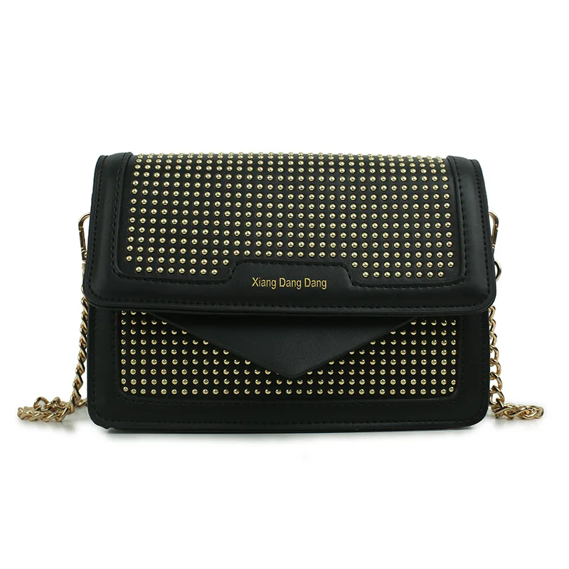 

Luxury Handbags Women Bags Designer Crossbody Bags for Women Shoulder Bags Single Rivet Letter Fashion Women Flap 2019