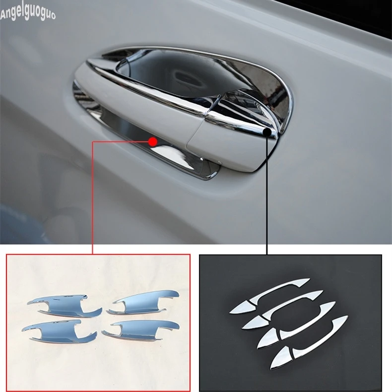 ABS Chrome Car Door Handle Bowl Trim Cover Sequin For Mercedes Benz ML GL GLE GLK GLS class C class W204 X204 Accessories GLK300