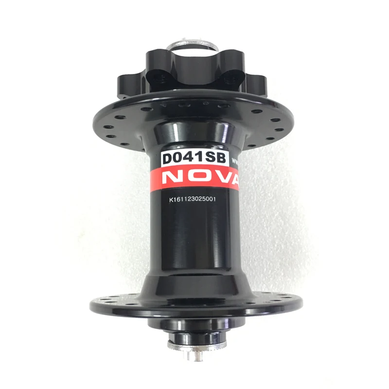 32 Holes Novatec D041SB black red 213g MTB mountain bike front hub 6