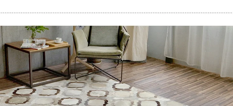 Европейский стиль Роскошный сшитый вручную ковер для гостиной, спальни, чайного столика, большие ковры с геометрическим узором, заказной ковер из воловьей кожи
