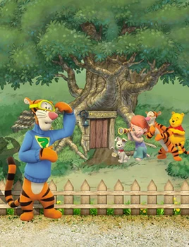 

Vinyl Photography Background cartoon tiger Computed Printed Children newborn Backdrops for Photo Studio