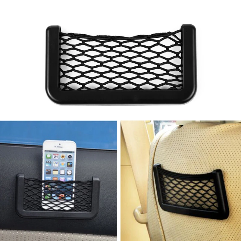 

1x Auto Seat Side Back Storage Net Bag For Mitsubishi Asx Lancer 10 Outlander Pajero Sport 9 L200 Colt Carisma Galant Grandis