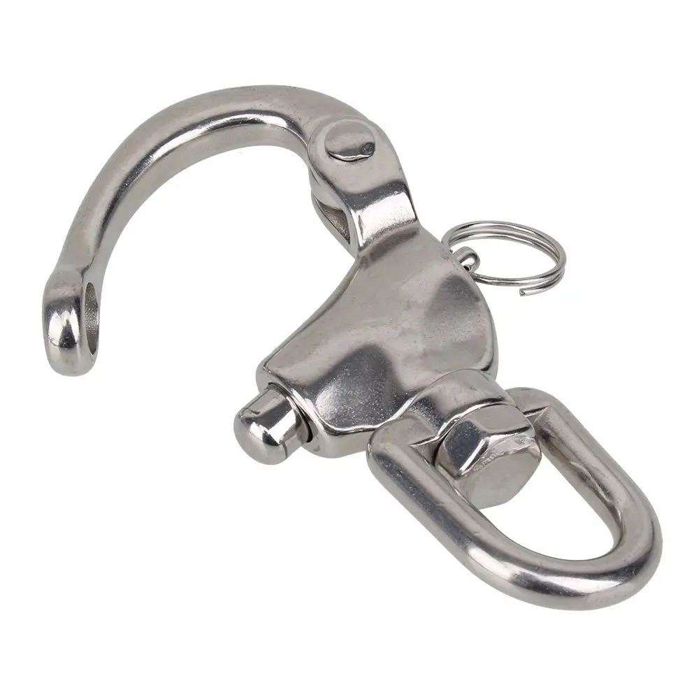 128mm Swivel/Jaw Snap Shackles 304 Stainless Steel Quick Release Bail