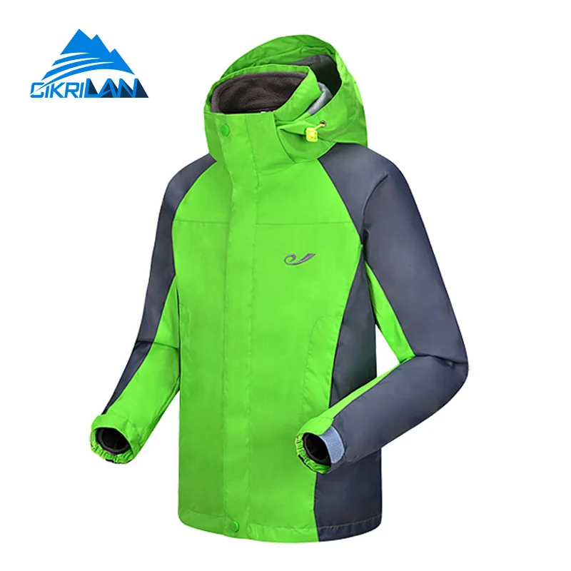 

Hot Sale Kids 2in1 Outdoor Sport Coat Boys And Girls Water Resistant Camping Outwear Anti-wear Hiking Climbing Thermal Jacket