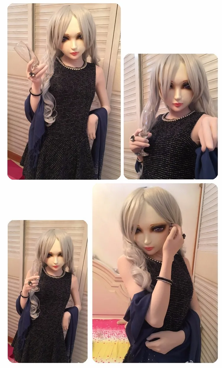 lolita realista real máscara crossdress boneca