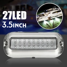 Универсальный 12 в лодочный светильник 27 Светодиодный МОРСКОЙ лодочный светильник из нержавеющей стали подводный водонепроницаемый транцевый лодочный светильник s навигационный светодиодный IP68