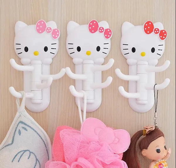 japan style cartoon towel hook hello kitty pink bathroom accessories