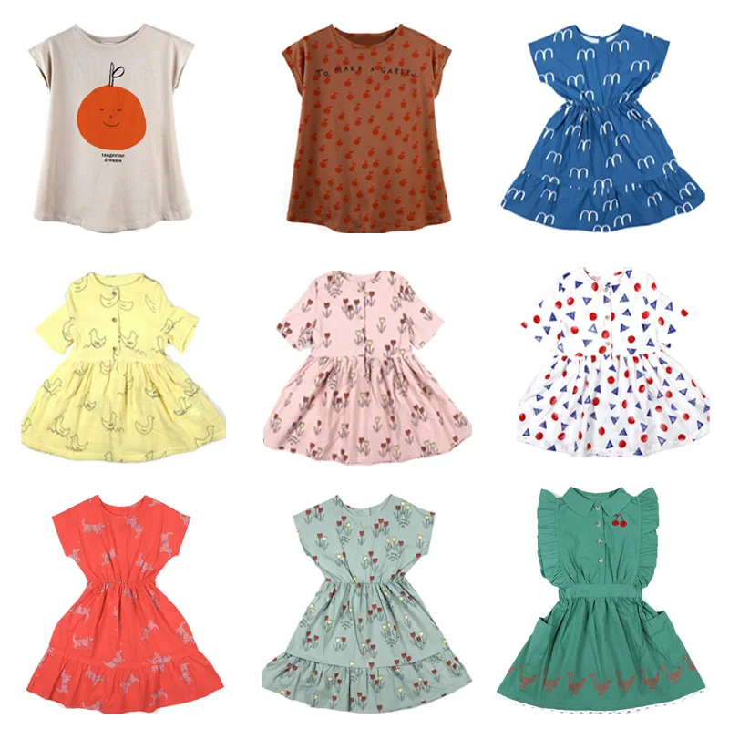 

Bobo Girl Dresses Kids Princess Dress Summer Clothes Cotton Party Dress For Girls Printing Flower Ducks In Cloth Cicishop