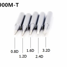 SZBFT наконечники паяльника 900M-T-0.8D, 1.2D, 1.6D, 2.4D, 3.2D серии для Hakko 936 паяльная станция
