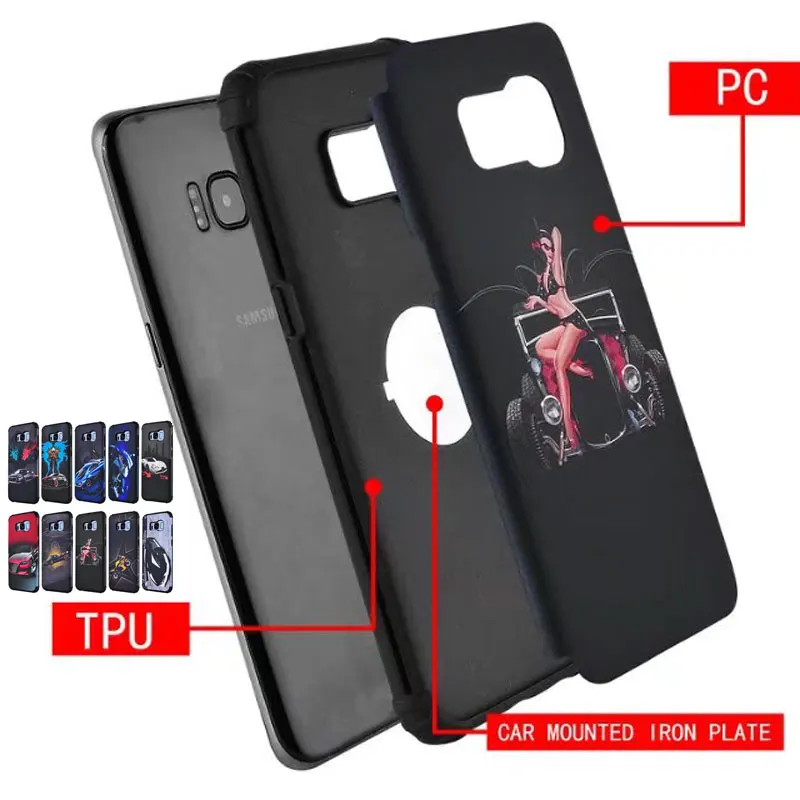Heavy Armor Case Hybrid 2 IN 1 TPU + PC Car Series for Samsung Galaxy S7 edge S8 Plus For iPhone 5S SE 6 6S 7 |