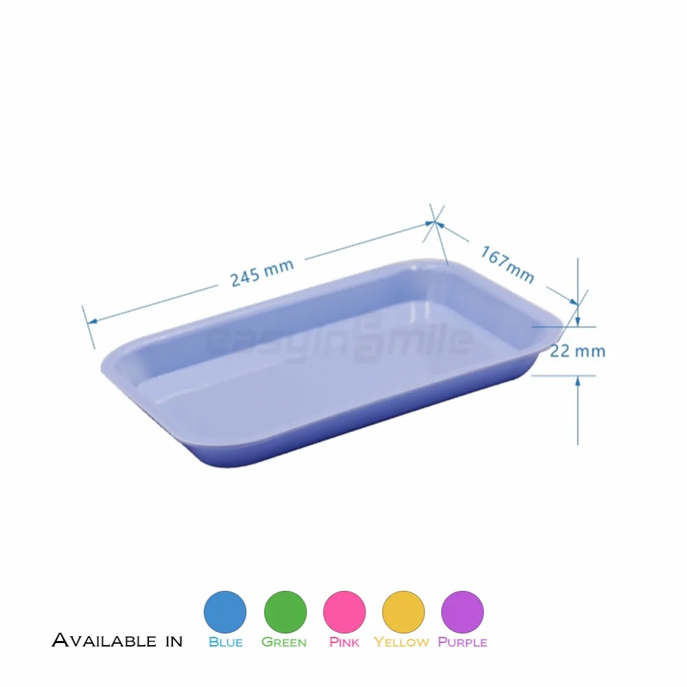 

1Pc EASYINSMILE Dental Tray Flat Size F Mini instrument Tray Autoclave PLASTIC 9-5/8"x6-5/8"x7/8"