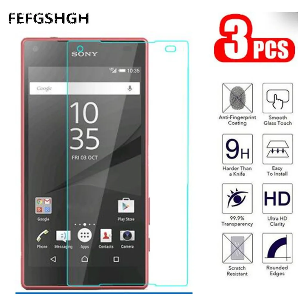 Защитное стекло для Sony Xperia Z5 Compact mini Z5C E5823 E5803 | Мобильные телефоны и аксессуары