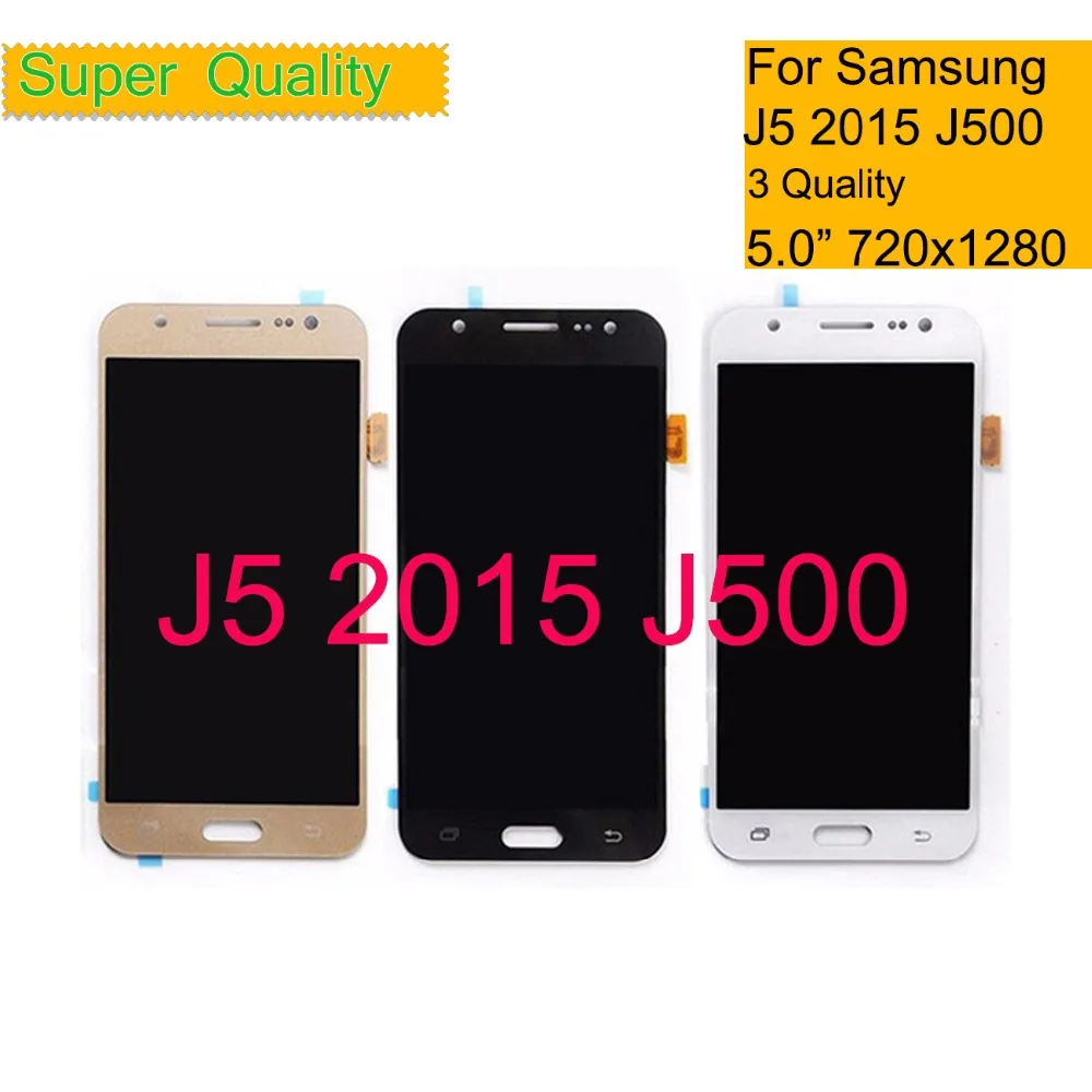 

ORIGINAL Super AMOLED For Samsung GALAXY J5 J500 J500F J500FN J500M J500H 2015 LCD Display With Touch Screen Digitizer Assembly