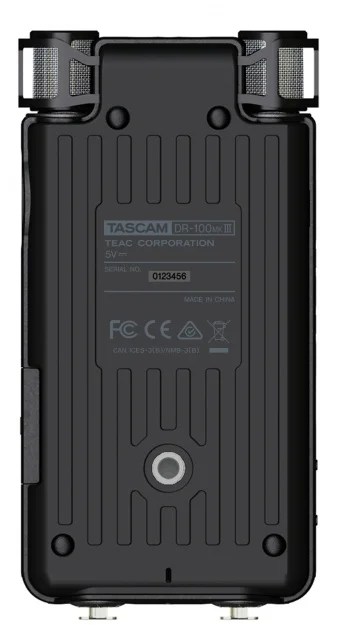 TASCAM DR-100MKIII рекордер обновление литиевая батарея двойная запись 192 кГц/24 бит совместимый l