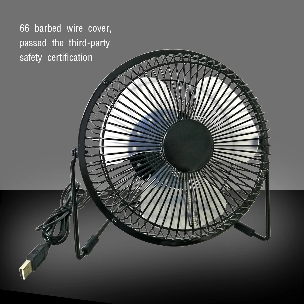 Mini USB Table Desk Cooling Fan LED Clock FAN and Real Time Display