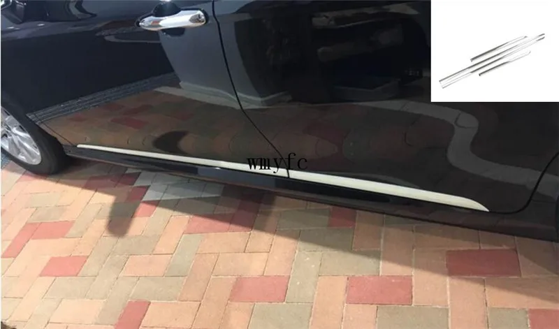 Car Side Door Body Trim ABS Chrome 4PCS/SET For Toyota CAMRY 2018 Molding Plate Cover Sticker Glossy Silver Accessories Car Side Door Body Trim ABS Chrome 4PCS/SET For Toyota CAMRY 2018 Molding Plate Cover Sticker Glossy Silver Accessories