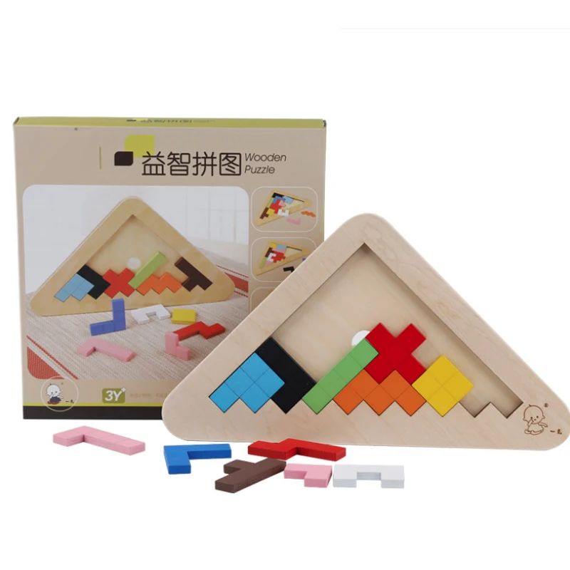 

Jigsaw Puzzle Children Baby Early Education Wooden Plywood Tangram Jigsaw Board toys jigsaw Puzzle Toys Gift for baby kid infant