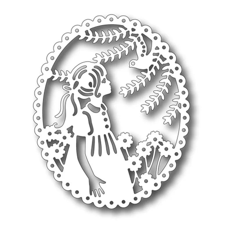 

YaMinSanNiO Morning Chat Metal Cutting Dies For Scrapbooking Card Making Album Embossing Crafts Diecut Christmas New 2019