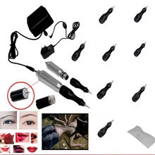 Татуировка Перманентный макияж ручка комплект профессиональный пирсинг набор для бровей вышивка косметические татуировки