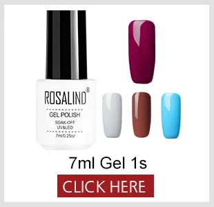 ROSALIND, 7 мл, полуперманентное Базовое покрытие, маникюрный набор, УФ светодиодный Гель-лак для ногтей, отмачиваемый, грунтовка для ногтей, Базовое покрытие