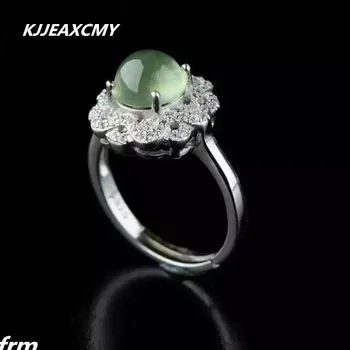 

KJJEAXCMY Fine jewelry Fine Natural round, 925 sterling silver particles from the grapefruit rock female ring