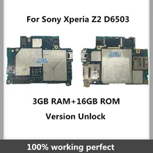 Заводская разблокированная материнская плата для sony Xperia Z2 L50W D6503 оригинальная материнская плата с чипами ОС Android системная логическая плата