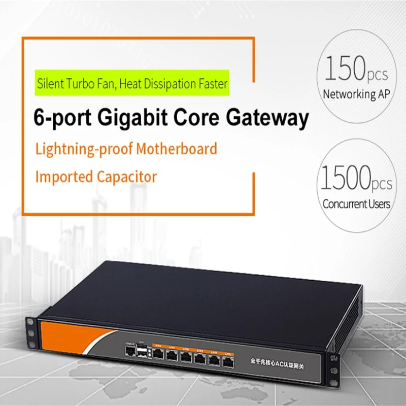 Hot COMFAST 6 port Gigabit core gateway wifi AC router with Load